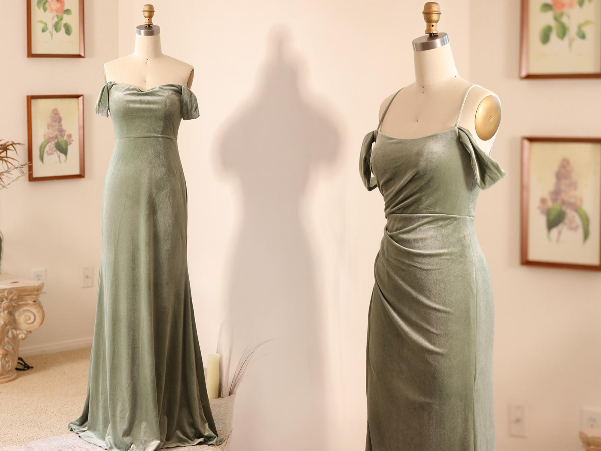 slim fit dress slacks Mayoral Velvet Sage Green Long Sleeve Dress 4915 – Sara's Children's  Boutique main image 1