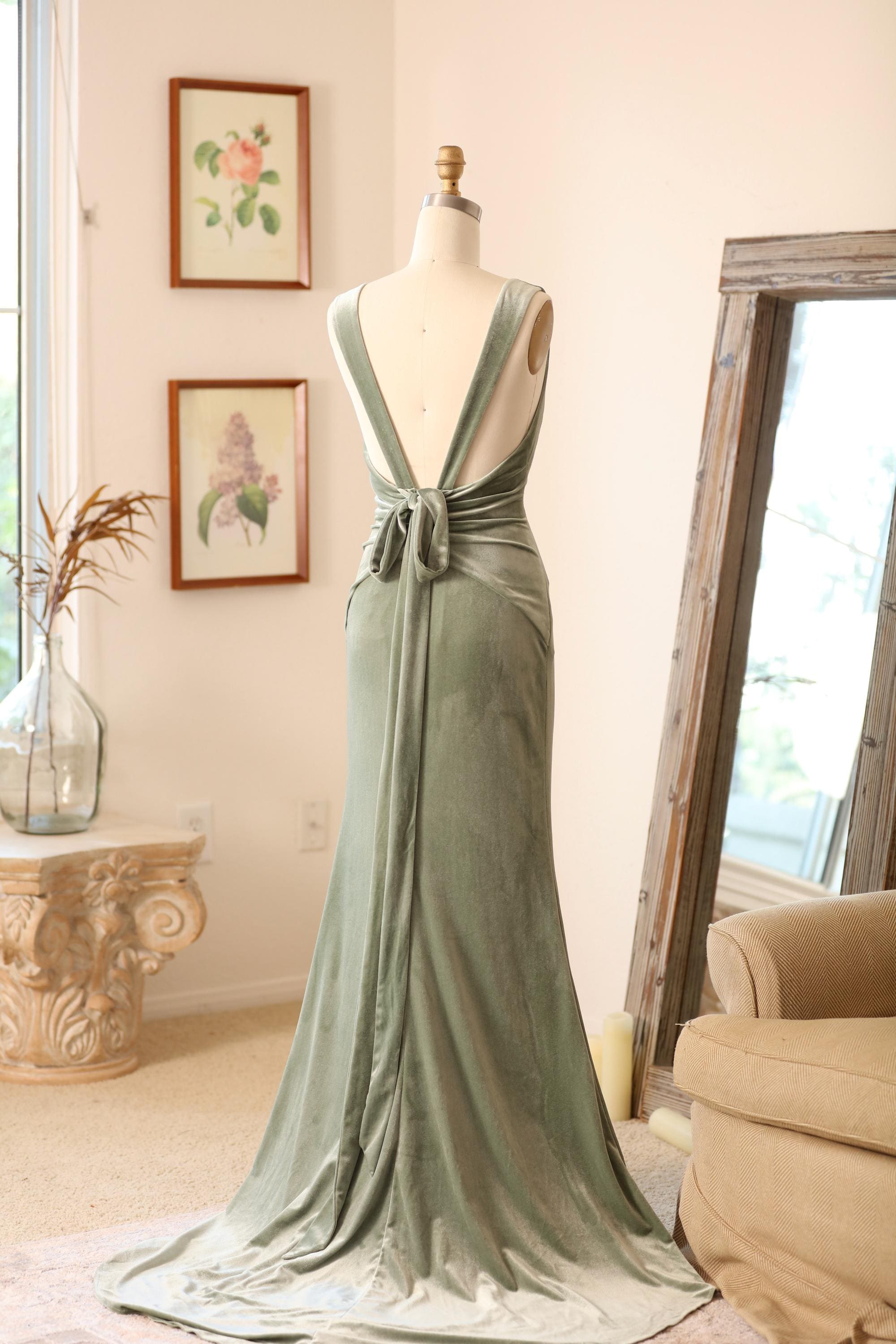navy blue dress for baby girl Dusty Rose Satin Cowl Neck Bridesmaid Dress Sheath Floor-Length main image 1