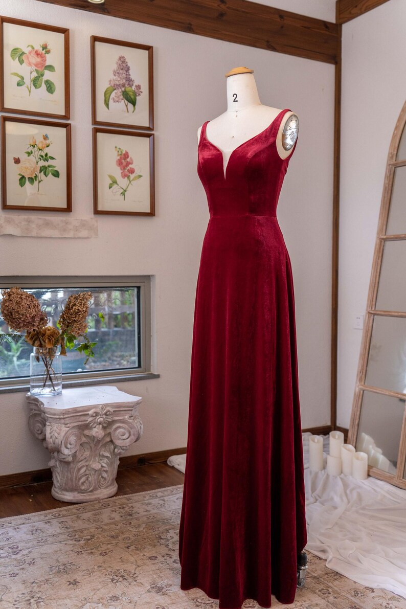 a dress on a mannequin in a room