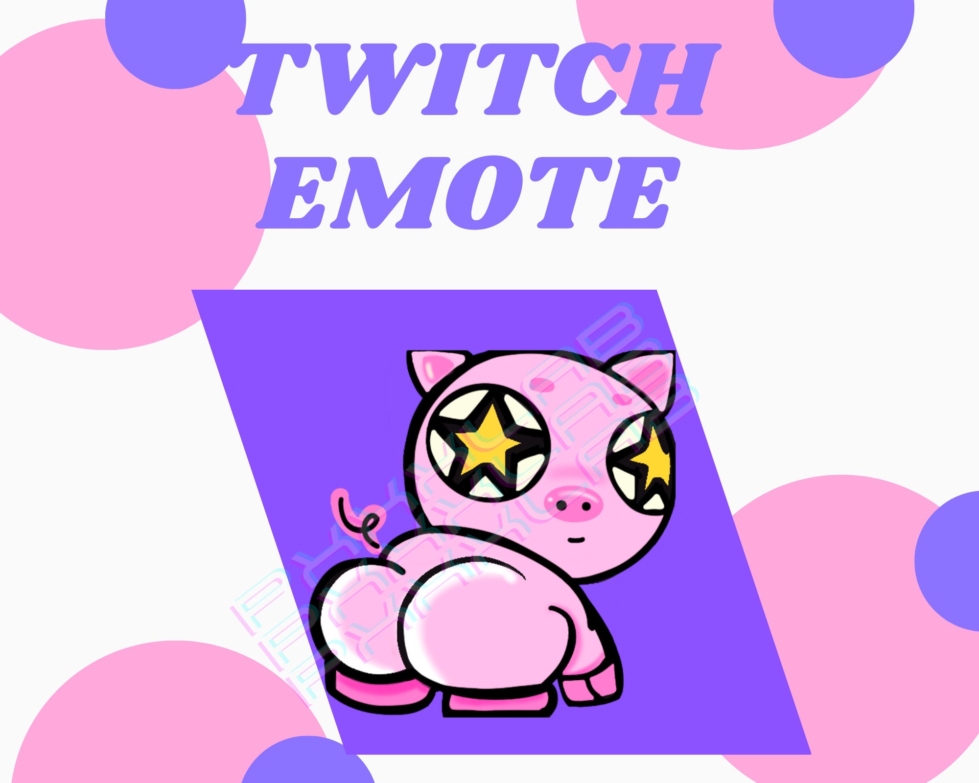 Cute Pig Twitch Emote Twerk | Twerking Emote | Pig Emote Dancing - Etsy