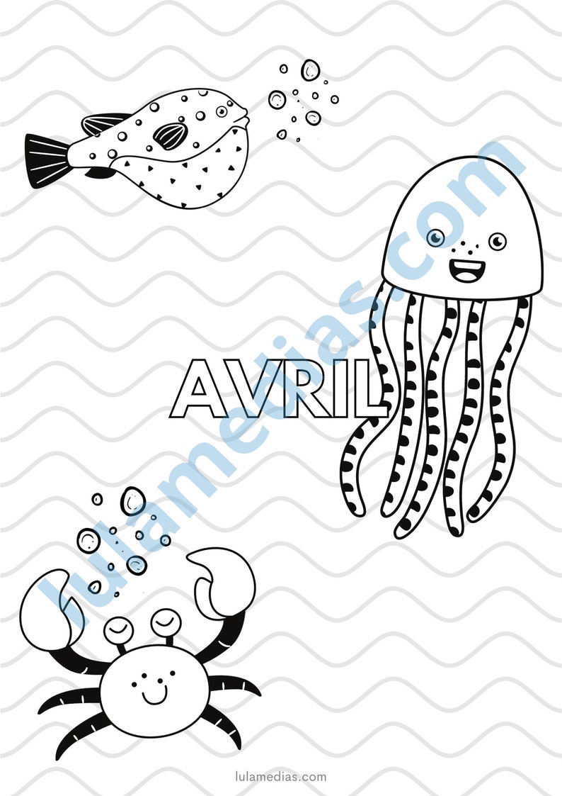 Cahier de vie Maternelle Illustrations des mois de lannée image 4