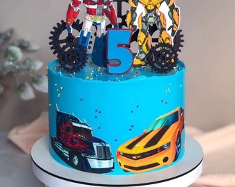 Transformers cake topper