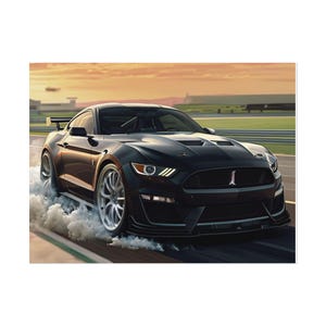 High-Speed Racing Car Rolled Poster - Perfect for Car Enthusiasts and Racing Fans