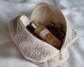 Boucle Personalised Pouch Bag Make up Bag Toiletries Bag Stationery Bag Accessories Bag Boucle Boucle Boucle Bag Bag Etsy