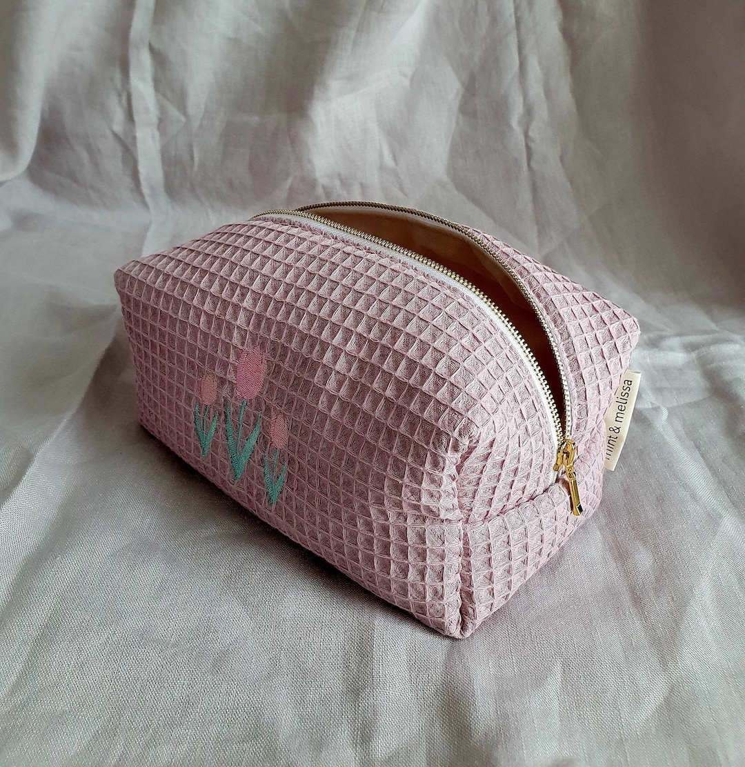 Weewooday Regalo Per La Mamma – Set Borsa Trucchi Con Scritta E Portachiavi “Ti Amo Mamma” – Per Natale, Festa Della Mamma, Compleanno