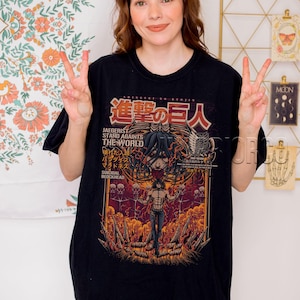 Eren Yeager Shirt, Attack on Titan Anime Tee, Titan Shifter T-Shirt, Manga Fan Gift, Otaku Streetwear, Unisex Anime Merch
