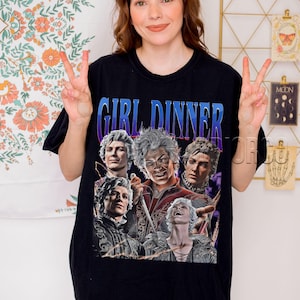 Baldurs Gate 3 Girl Dinner Astarion Vampire Spawn Tee, Girl Dinner Meme Shirt, Comfort Colors Unisex