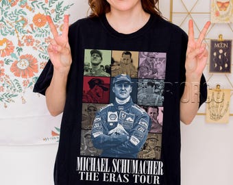 Michael Schumacher F1 Racing Legend Tee, Retro Comfort Colors Shirt, Formula One Fan Gift, Vintage Motorsport Tee