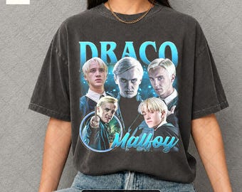Draco Malfoy Inspired Shirt  Wizard Aesthetic Tee  Magic Academy Fan Gift ID
