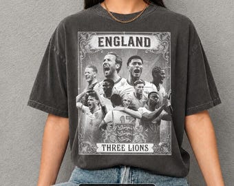 England Drei Löwen Unisex Comfort Farben T-Shirt BK