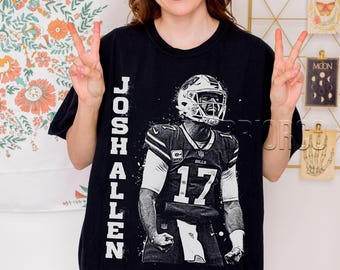 Josh Allen  Quarterback Tee, Sports Graphic Shirt, Comfort Colors