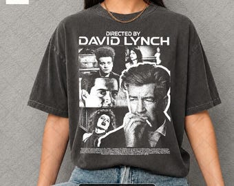 David Lynch Vintage T-Shirt: Retro 90er Jahre Unisex Comfort Colors Tee ID