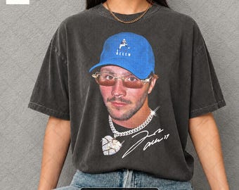 Retro Josh Allen T-Shirt: 90's Vintage Style Comfort Colors Tee ID