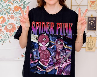 Camiseta Spider-Verse de Hobie Brown, camiseta de superhéroe punk rock, colores cómodos ID