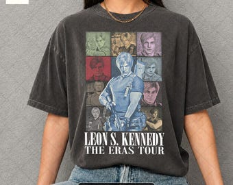 Leon S Kennedy Vintage T-Shirt: Retro 90's Unisex Comfort Colors Tee ID