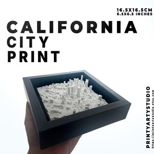 Los Angeles, Väggkonst, Tredimensionell stadsdekor, Minimalistisk stadskonst, LOS ANGELES, Kalifornien, Arkitektonisk inredning med spännande skönhet.