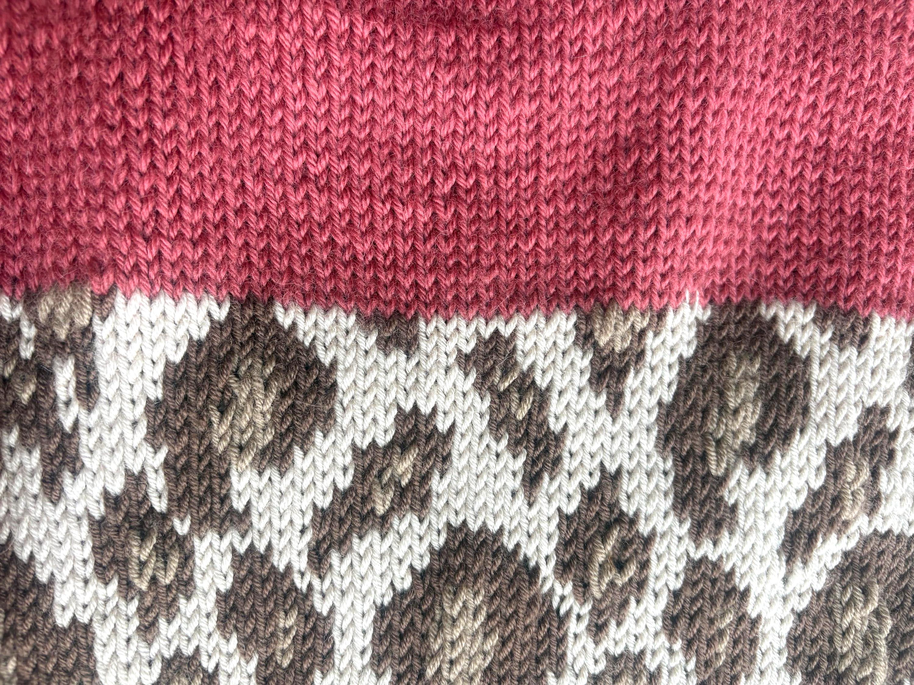 Leopard Knitting Pattern Knitting Pattern for Children's Sweater Lucia - Leopard Print Colorwork ...