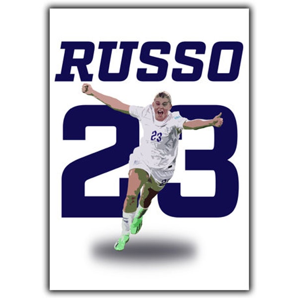 Alessia Russo England Womens National Team Poster, digital custom