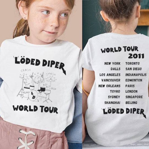 Loded Diper World Tour Shirt, Diary of a wimpy kid shirt, rodrick rules sweatshirt, rodrick heffley, Loded Diaper World Tour Youth shirt