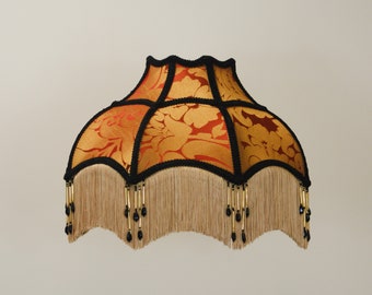 14" Classic gold/terracotta with black bead