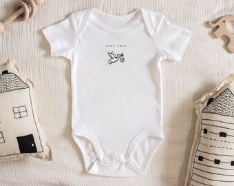 Babybody Baby Organic Body - Baby 2024 | Schwangerschaft Verkünden Babygeschenk Geschenk zur Schwangerschaft