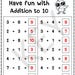 20 Printable Addition to 10 Fill in the Blanks Worksheets (numbers 1-10 ...