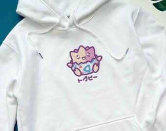 Togepi Embroidered Hoodie Togepi Embroidered Sweatshirt Gifts For Christmas Birthday Valentine Day