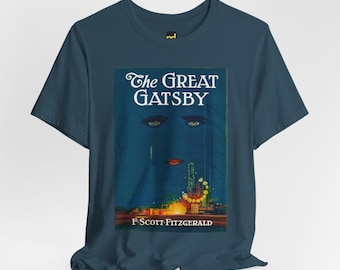 Camiseta de El Gran Gatsby – Portada del libro de F. Scott Fitzgerald Camiseta literaria