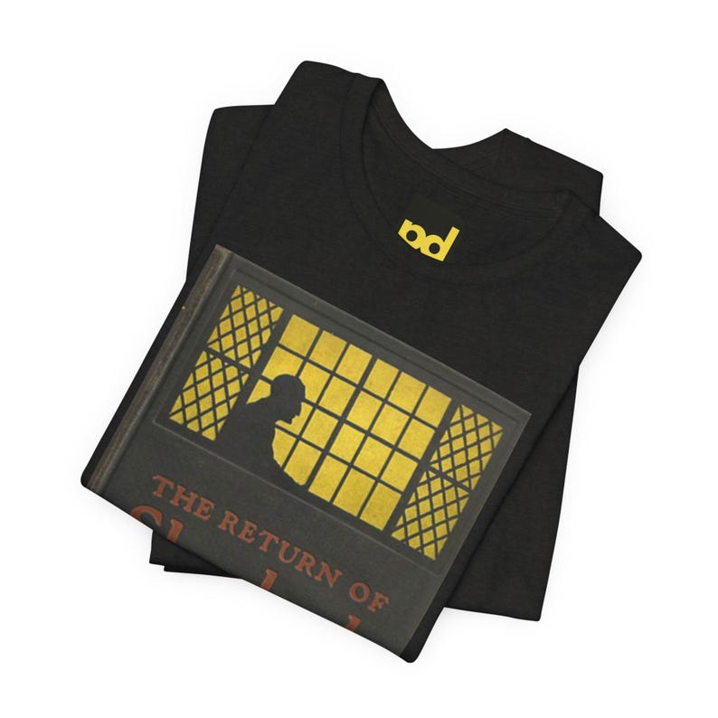 The Return of Sherlock Holmes Book Cover T-Shirt, Detective Literature Shirt, Reader Gift image 4
