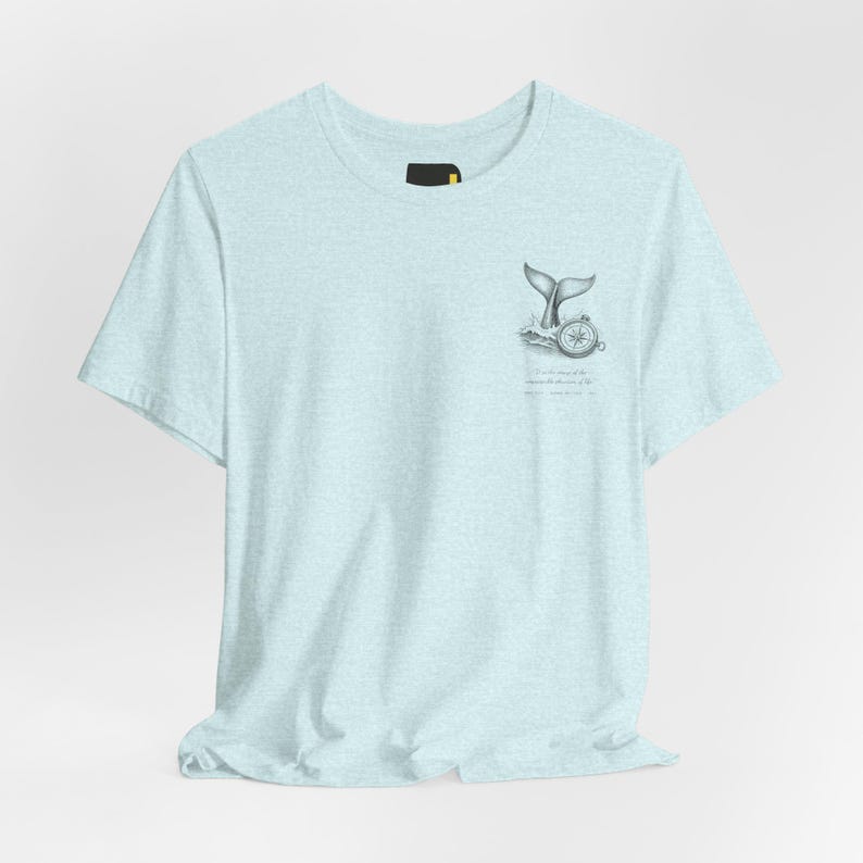 Moby-Dick Book Cover T-Shirt, Herman Melville Quiet Classics image 3