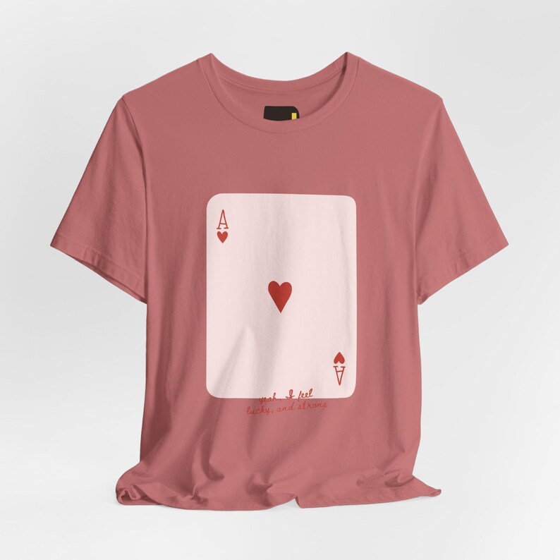 Camiseta "Me sinto sortudo e forte", Camiseta de mentalidade positiva, Presente inspirador imagem 3