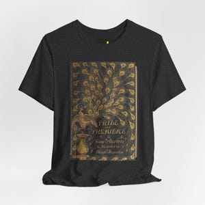 Pride and Prejudice Book Cover T-Shirt, Jane Austen Classic Literature Shirt, Reader Gift image 4