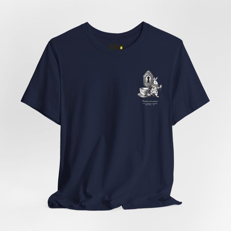 Alice in Wonderland Book Cover T-Shirt, Lewis Carroll Quiet Classics image 5