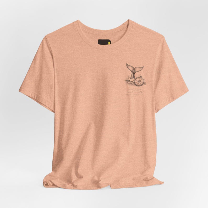 Moby-Dick Book Cover T-Shirt, Herman Melville Quiet Classics image 2