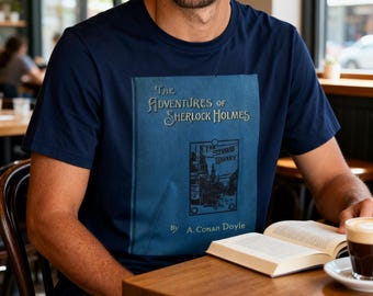 Camiseta con la portada del libro de Sherlock Holmes – Camiseta literaria de Arthur Conan Doyle
