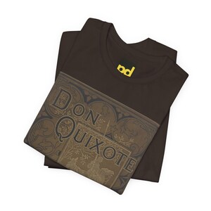 Don Quixote Book Cover T-Shirt, Miguel de Cervantes Literature Shirt, Classic Reader Gift image 4