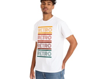 Retro Unisex T-shirt - Heavy Cotton Tee - Classic Fit 100% US cotton