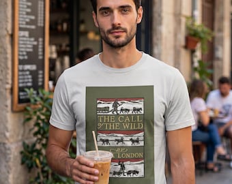 Camiseta de El llamado de lo salvaje – Portada de libro vintage de Jack London