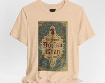 The Picture of Dorian Gray Book Cover T-Shirt, Oscar Wilde Literature Shirt, Gothic Reader Gift