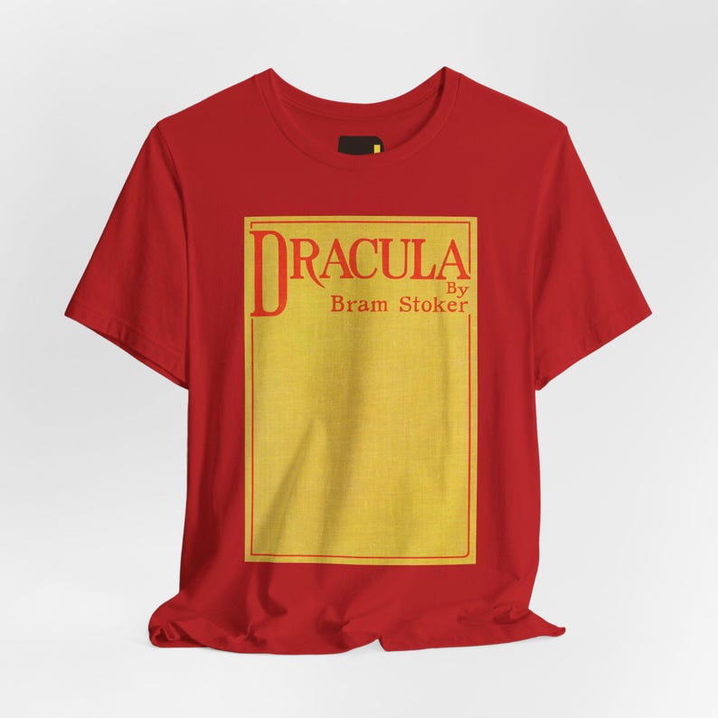 Dracula-Buchcover-T-Shirt, Bram-Stoker-Shirt für Gothic-Literatur-Fans, Geschenkidee für Klassiker-Leser Bild 2