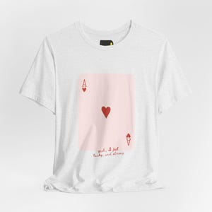 Camiseta "Me sinto sortudo e forte", Camiseta de mentalidade positiva, Presente inspirador imagem 2
