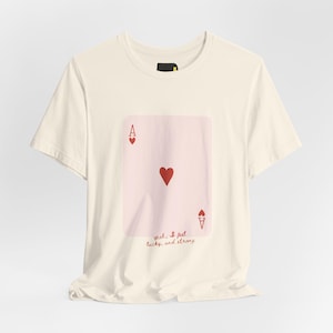 Camiseta "Me sinto sortudo e forte", Camiseta de mentalidade positiva, Presente inspirador imagem 1