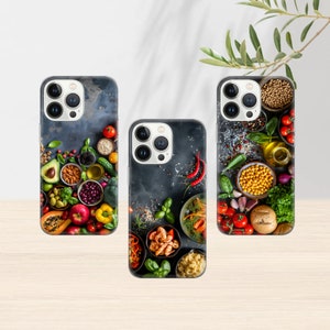 Funda para teléfono con menú de restaurante para iPhone 15Pro, 14, 13, 12, 11, Google Pixel 8, 7A, 6A, Samsung Galaxy S24Ultra, S23fe, S22, A54, A34