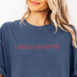 Shirt Dr. Pepper, T-shirt DP Lover, shirt grappig cola, T-shirt Dr. Pepper Lover, T-shirt Coke, korte mouw Soda Addict Comfort Colors shirt