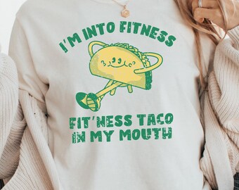 Taco Shirt, Food Tee, Funny Fitness Shirt, Mens Fitness Taco shirt, Funny Shirts, Taco Tuesday, Food Shirt, Snarky Tee, Comfort Colors