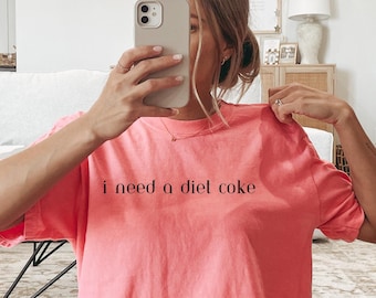 Diet Coke Shirt, Diet Coke Lover T-Shirt, lustiges Coke Shirt, Coke Lover T-Shirt, Coke Kurzarm, Diet Coke Comfort Colors Shirt
