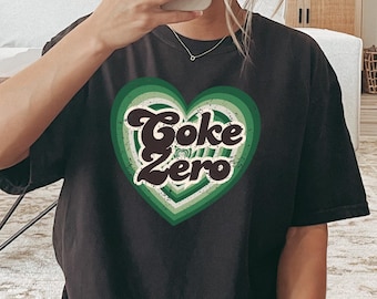 Coke Zero T-Shirt, Give me A Coke Zero Shirt, Sarcasm Tee, Gen Z Trendy, Funny T-shirt, Soda Lover Tee, Trendy Heart Shirt, Gift