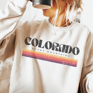 Colorado Sweatshirt | Rocky Mountain Crewneck | Colorado Home State Pride | Colorado Gift | CO Shirt | Mountain Shirt | Colorado Souvenir