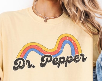 Camiseta moderna de refresco Dr. Pepper, camiseta de refresco de Coca-Cola, camiseta divertida de cuello redondo con estampado de refresco, regalo para chica/chico, camiseta vintage grunge de refresco, camiseta sarcástica, Generación Z