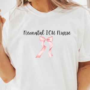 NICU Nurse Sweatshirt, Bow Coquette Aesthetic, Neonatal Intensive Care nurse sweatshirt, Baby Nursery Shirt, Baby Nurse Sweater, NICU life